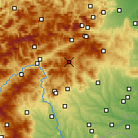 Nearby Forecast Locations - Fischbach - Carte