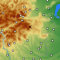 Nearby Forecast Locations - Mönichkirchen - Carte