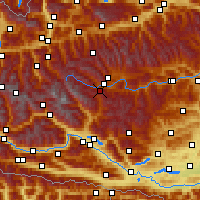 Nearby Forecast Locations - Katschberg - Carte