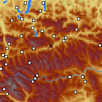 Nearby Forecast Locations - Gröbming - Carte