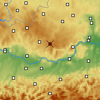 Nearby Forecast Locations - Bärnkopf - Carte