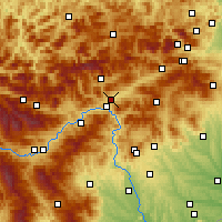 Nearby Forecast Locations - Kapfenberg - Carte