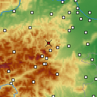 Nearby Forecast Locations - Gutenstein - Carte