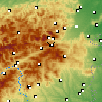 Nearby Forecast Locations - Hirschenkogel - Carte