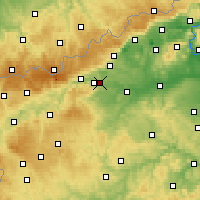 Nearby Forecast Locations - Tušimice - Carte