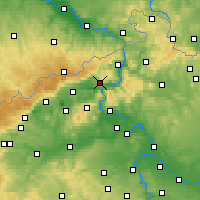 Nearby Forecast Locations - Ústí nad Labem - Carte