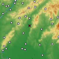 Nearby Forecast Locations - Piešťany - Carte