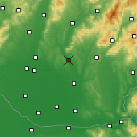 Nearby Forecast Locations - Nitra - Carte