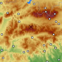 Nearby Forecast Locations - Chopok - Carte