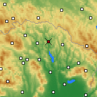 Nearby Forecast Locations - Tisinec - Carte