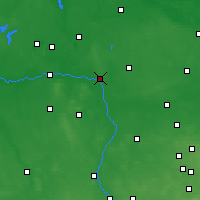 Nearby Forecast Locations - Koło - Carte
