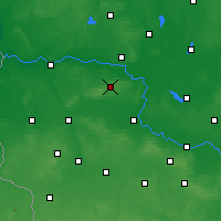 Nearby Forecast Locations - Zielona Góra - Carte