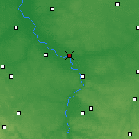 Nearby Forecast Locations - Dęblin - Carte