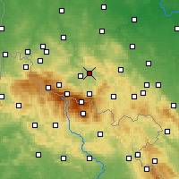 Nearby Forecast Locations - Jelenia Góra - Carte