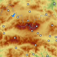 Nearby Forecast Locations - Kasprowy Wierch - Carte