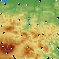 Nearby Forecast Locations - Nowy Sącz - Carte