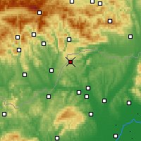 Nearby Forecast Locations - Jósvafő - Carte