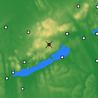 Nearby Forecast Locations - Veszprémfajsz - Carte