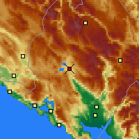Nearby Forecast Locations - Nikšić - Carte