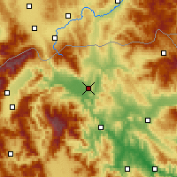 Nearby Forecast Locations - Skopje - Carte