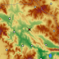 Nearby Forecast Locations - Štip - Carte