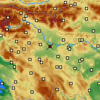 Nearby Forecast Locations - Ljubljana - Carte
