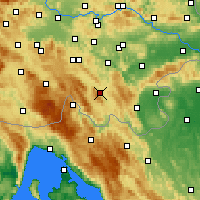 Nearby Forecast Locations - Kočevje - Carte