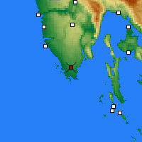 Nearby Forecast Locations - Pula - Carte