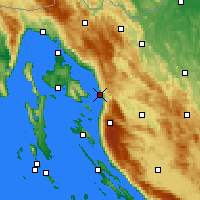 Nearby Forecast Locations - Senj - Carte