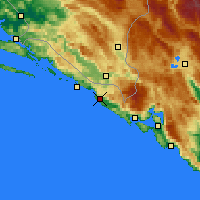 Nearby Forecast Locations - Cavtat - Carte