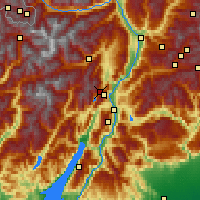 Nearby Forecast Locations - Andalo - Carte