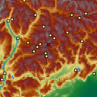 Nearby Forecast Locations - Tre Valli - Carte