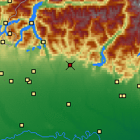 Nearby Forecast Locations - Bergame - Carte