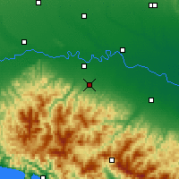 Nearby Forecast Locations - Plaisance - Carte