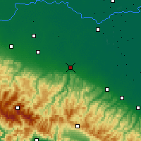 Nearby Forecast Locations - Bologne - Carte
