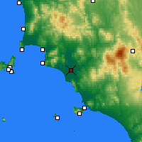 Nearby Forecast Locations - Grosseto - Carte