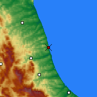 Nearby Forecast Locations - Grottammare - Carte
