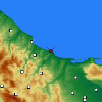 Nearby Forecast Locations - Termoli - Carte