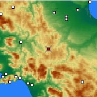 Nearby Forecast Locations - Trevico - Carte