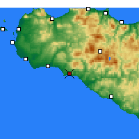 Nearby Forecast Locations - Sciacca - Carte
