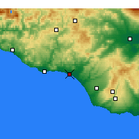 Nearby Forecast Locations - Gela - Carte
