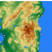 Nearby Forecast Locations - Fonni - Carte