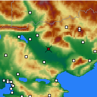 Nearby Forecast Locations - Serrès - Carte