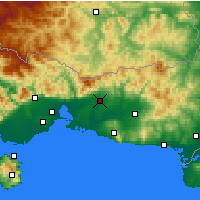 Nearby Forecast Locations - Komotiní - Carte