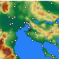 Nearby Forecast Locations - Thessalonique - Carte