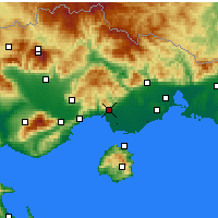 Nearby Forecast Locations - Kavála - Carte
