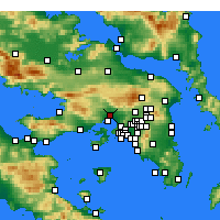 Nearby Forecast Locations - Éleusis - Carte