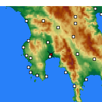 Nearby Forecast Locations - Kalamata - Carte