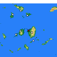 Nearby Forecast Locations - Naxos - Carte