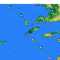 Nearby Forecast Locations - Kos - Carte